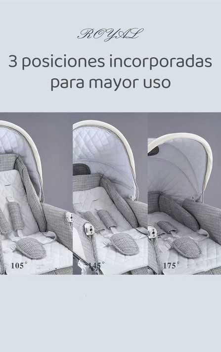 Coche Lujoso Royal De Coolbaby 2 Piezas Gris By Lubabycas-3