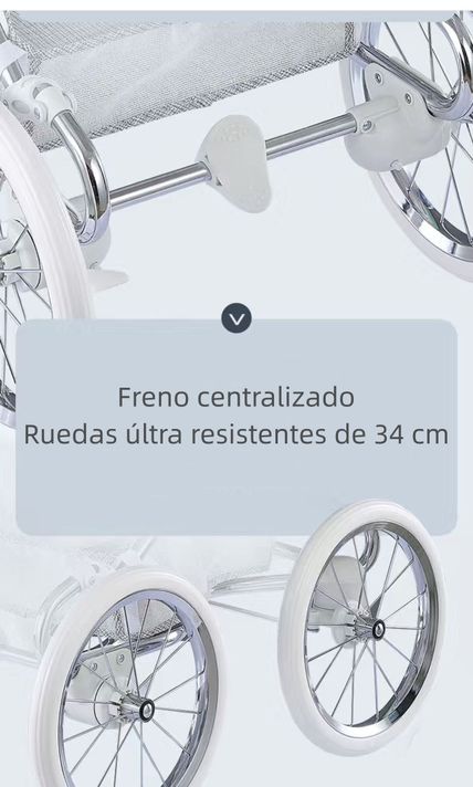 Coche Lujoso Royal De Coolbaby 2 Piezas Gris By Lubabycas-5