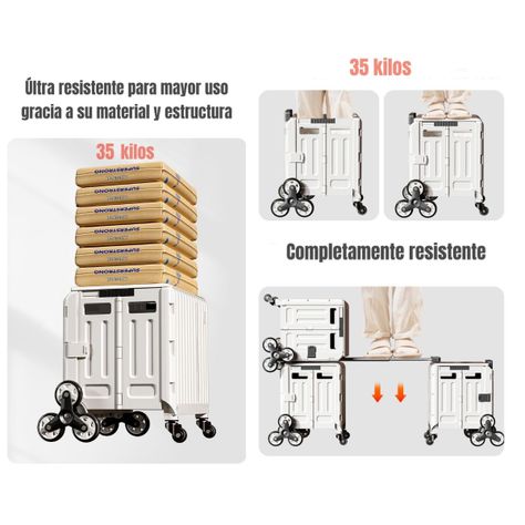 Carrito de Compras Plegable Con Ruedas Trepadoras LuBabycas-6