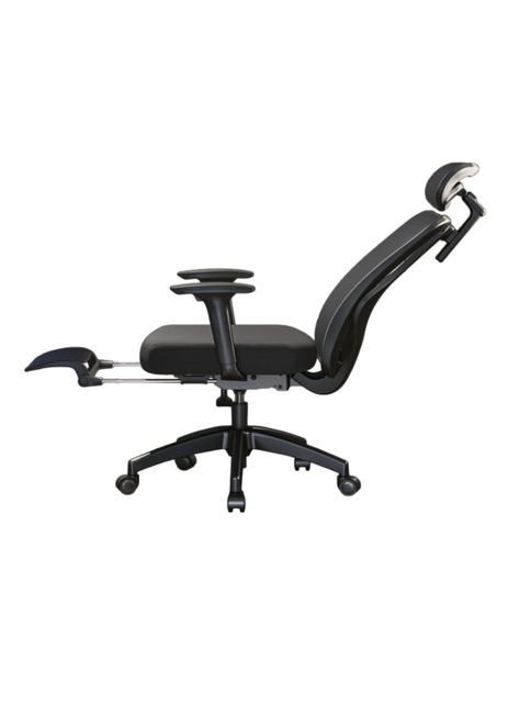 Silla de Escritorio Premium Con Apoya Pies Negra LuBabycas-0