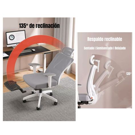 Silla de Escritorio Premium Con Apoya Pies Negra LuBabycas-4