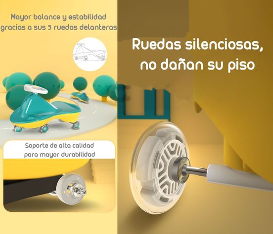 Andador Correpasillo Swing Car Andador Verde By Lubabycas-2
