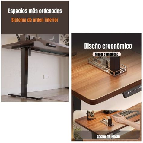 Escritorio Eléctrico Regulable Accesorios 120CM LuBabycas-6