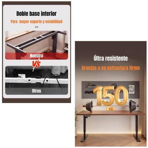 Escritorio Eléctrico Regulable Accesorios 120CM LuBabycas-7