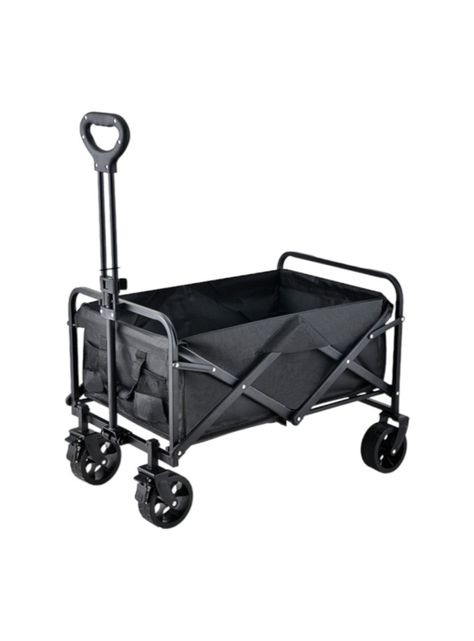 Carrito Para Compras y Camping Con Frenos Negro LuBabycas-0