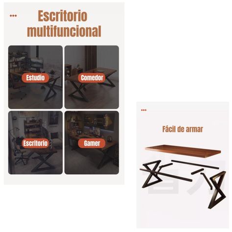 Escritorio Mesa Comedor Gamer 140*60*75cm LuBabycas-2