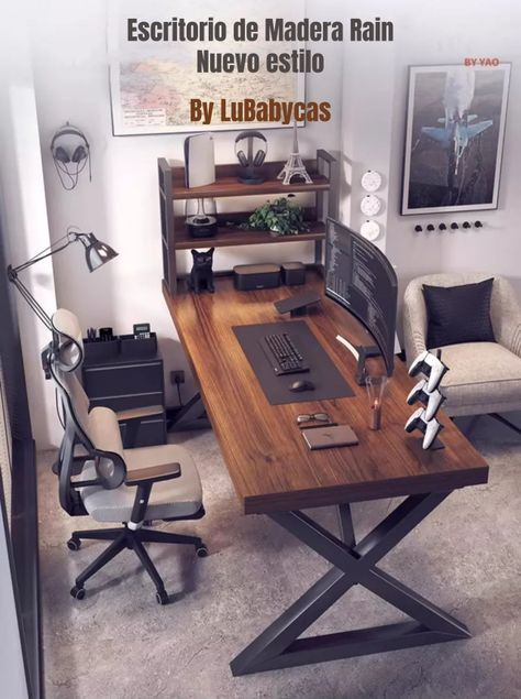 Escritorio Mesa Comedor Gamer 140*60*75cm LuBabycas-3