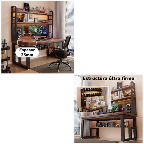 Escritorio TOP Con Repisa 140x60cm By LuBabycas-2