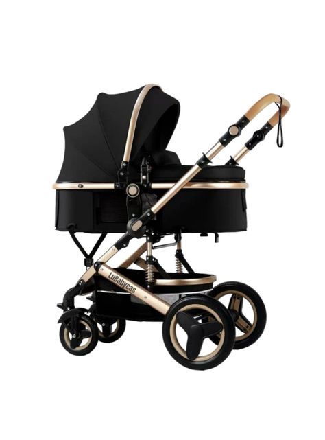 Coche Cuna Moisés Con Accesorios Lubabycas Negro-0