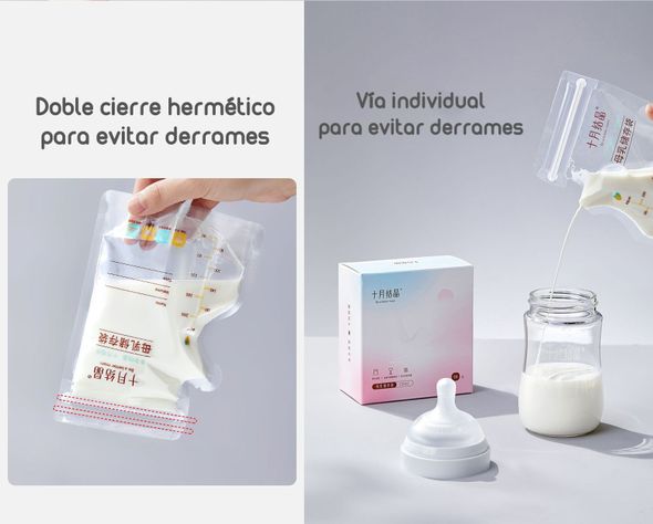 Bolsa Para Leche Maternal 108 Unidades Y 1 Plumón Lubabycas-6