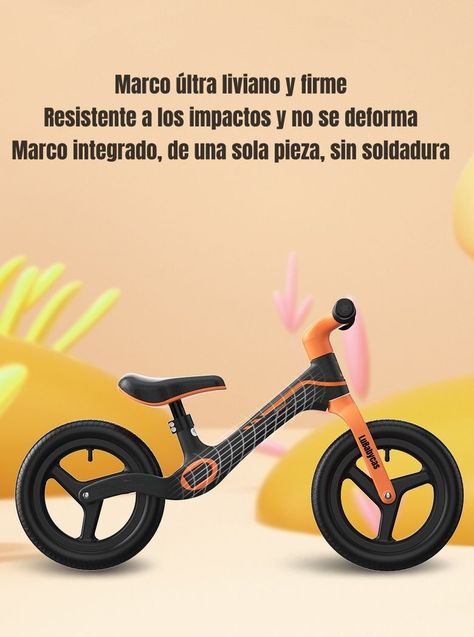 Bicicleta de Equilibrio 2-6 Años Aro 12 LuBabycas Roja-3