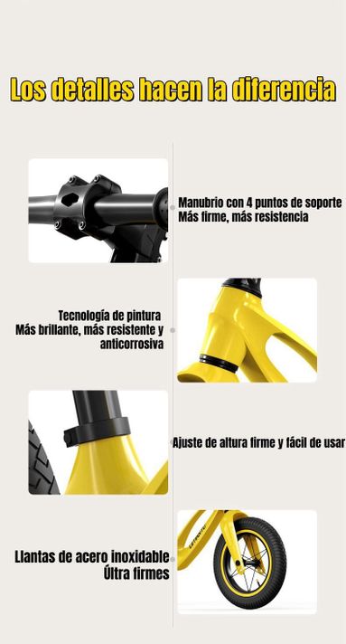 Bicicleta de Equilibrio Convertible Aro 12 y 14 Negra-3