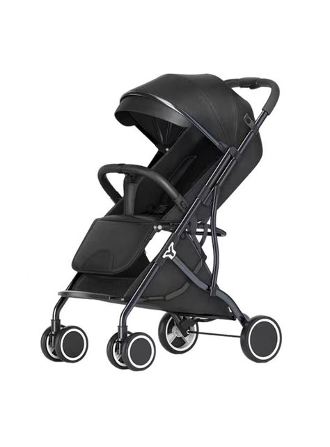 Coche De Paseo Compacto Con Accesorios Lubabycas Black-0