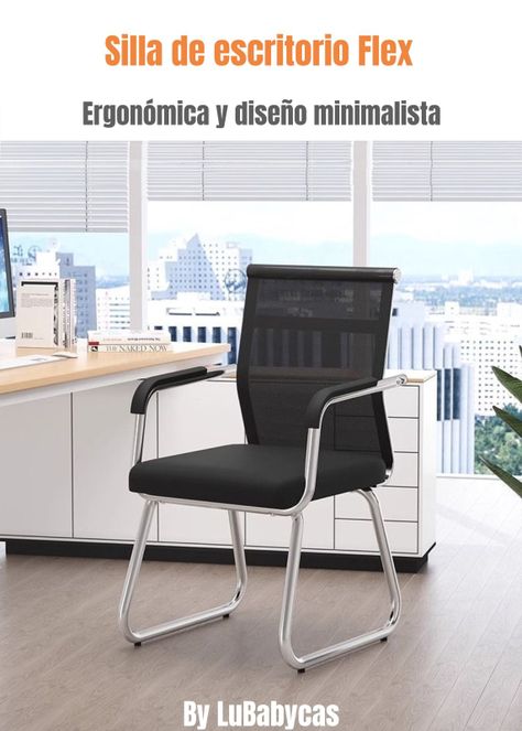Silla de Escritorio Oficina Negra by LuBabycas-1