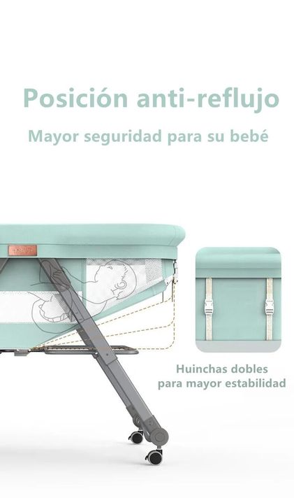 Cuna Bebé Con Accesorios Café By Lubabycas-2