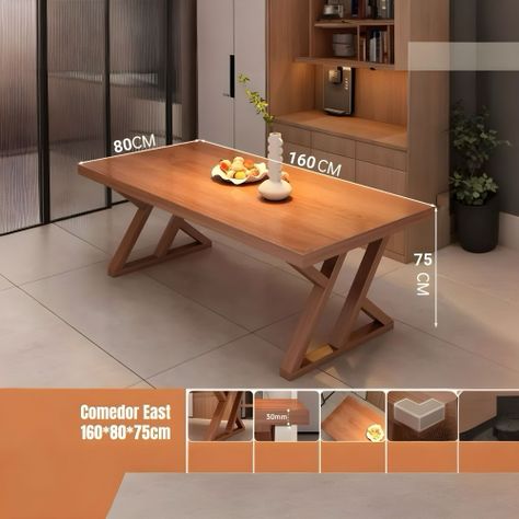Comedor de Madera 160x80x75cm Últra Elegante LuBabycas-1