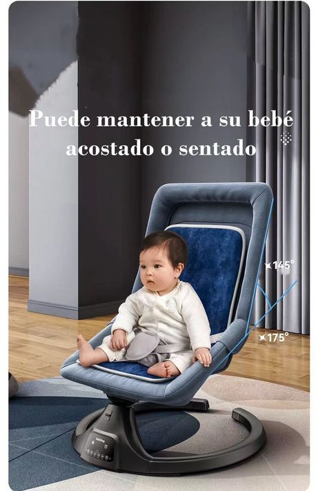 Mecedora Eléctrica Reclinable Bluetooth Lubabycas Osito-3