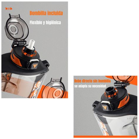 Botella de Agua Multifuncional Con Accesorios LuBabycas-2
