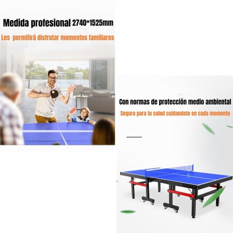 Mesa De Ping Pong Profesional Plegable Accesorios LuBabycas-5