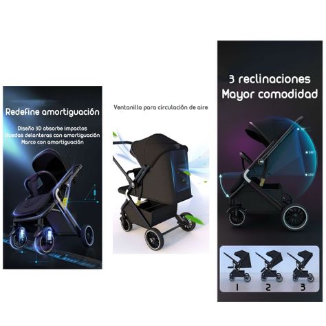 Coche De Paseo Reversible Multiposiciones Lubabycas Minnie-4