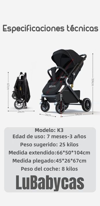 Coche De Paseo Reversible Multiposiciones Lubabycas Minnie-7