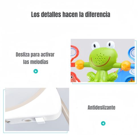Silla Nido Mecedora Con Vibración y Melodía Azul LuBabycas-4
