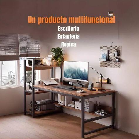 Escritorio 123cm Con Estanteria Y Repisa Earth LuBabycas-2
