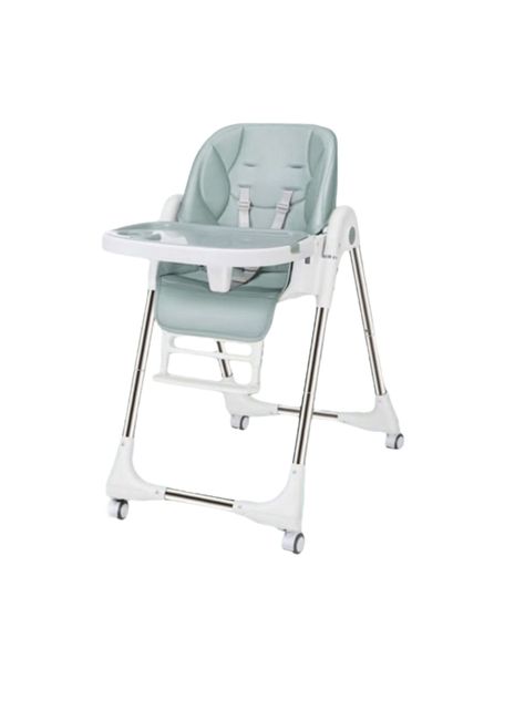 Silla De Comer Multiposiciones Plegable Verde Lubabycas-0