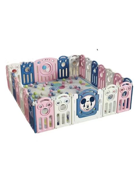 Corral 1.8*2.1m Rosado Con Alfombra Lubabycas-0