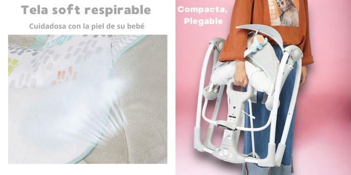 Columpio Mecedora Eléctrico Vibración Ingenuity Lubabycas-5