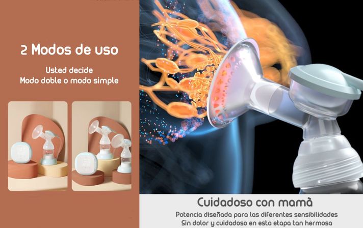 Extractor De Leche Doble Inalambrico Nevi By Lubabycas-4