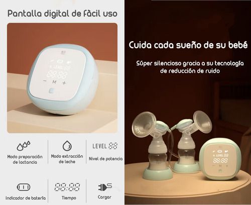 Extractor De Leche Doble Inalambrico Nevi By Lubabycas-5