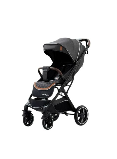 Coche de Paseo Con Cubre Pies LuBabycas Negro-0