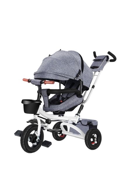 Triciclo Reversible Y Plegable Con Accesorios Gris Lubabycas-0