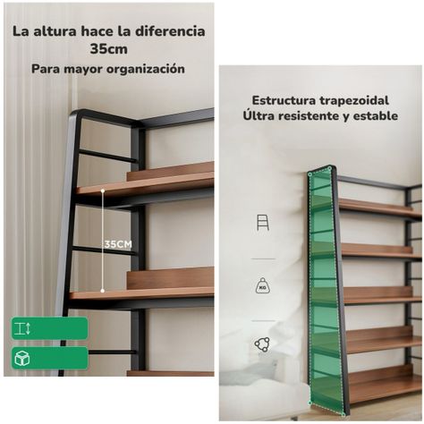 Estante Librero Repisas De 5 Niveles 180cm By LuBabycas-4
