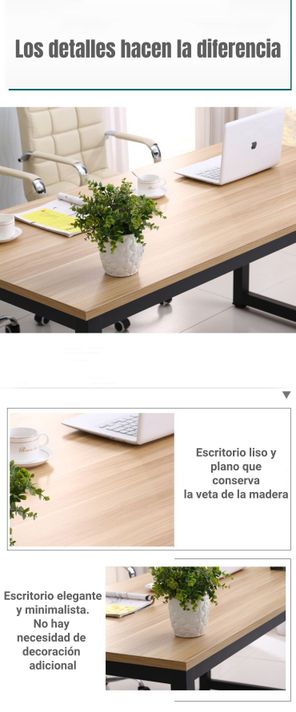 Escritorio Mesa 120*60*74cm By LuBabycas Negro-4
