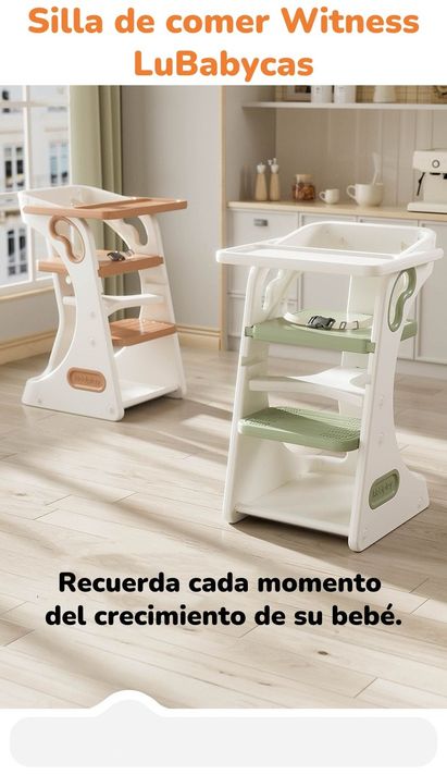 Silla De Comer Multifuncional Witness Naranja LuBabycas-1
