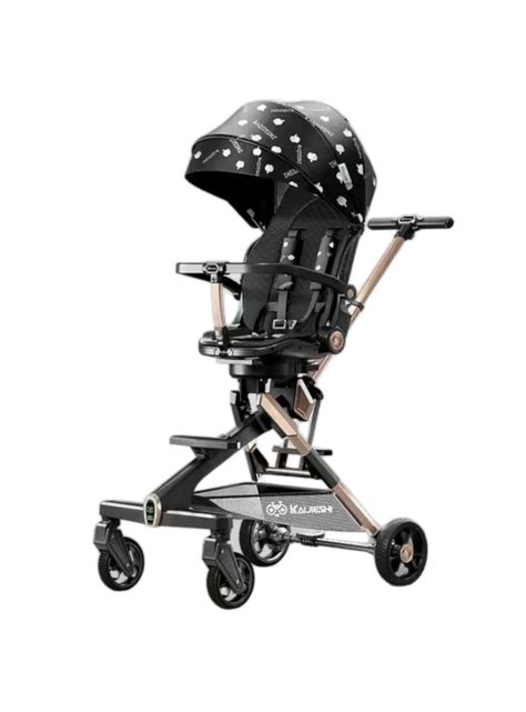 Coche De Paseo 360° Con Mesita Lubabycas Negro-0
