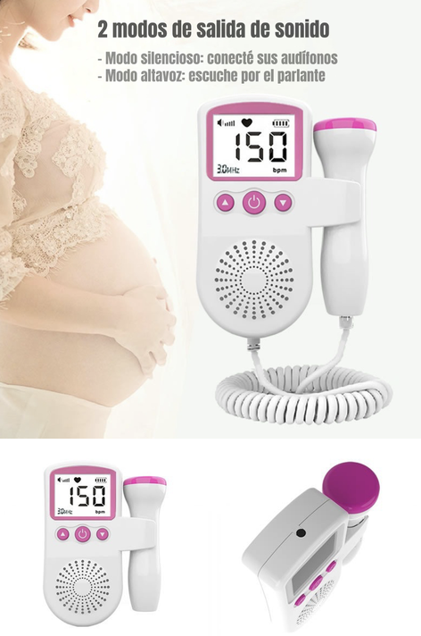 Monitor Fetal Doppler Latidos Corazón Bebé By LuBabycas-6