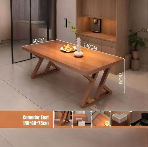 Comedor de Madera 140x60x75cm Últra Elegante LuBabycas-1