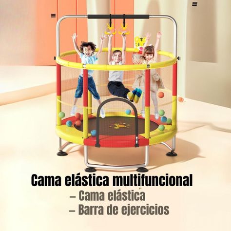Cama Elástica Resistente 150cm Más Juegos By LuBabycas-1