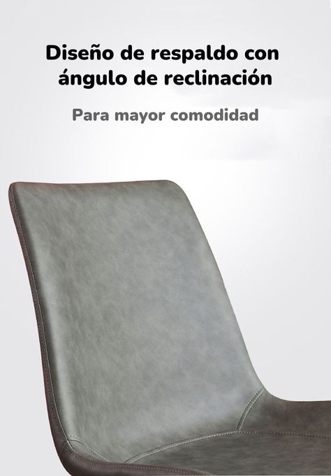 Set 4 Sillas De Comedor Cuero PU Estilo Italiano LuBabycas-3