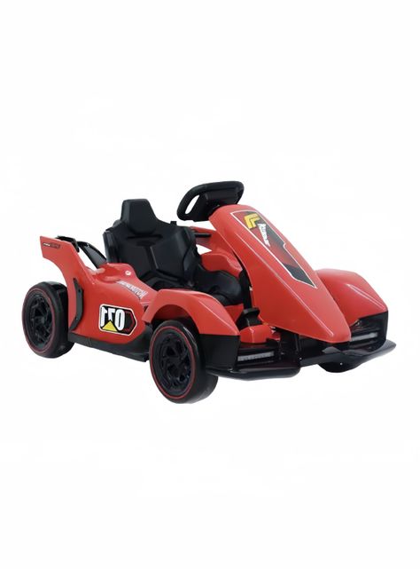Go Kart Auto Eléctrico 12V7AH Con Control Rojo LuBabycas-0