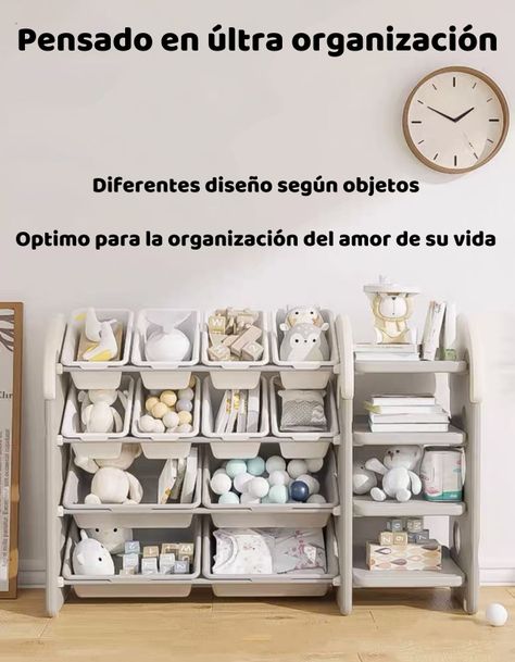 Estante Infantil Organizador De Juguetes Espacioso LuBabycas-2