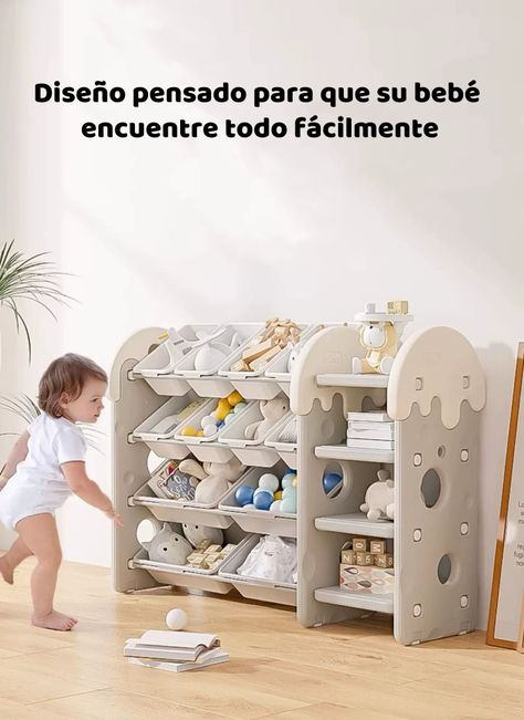 Estante Infantil Organizador De Juguetes Espacioso LuBabycas-3