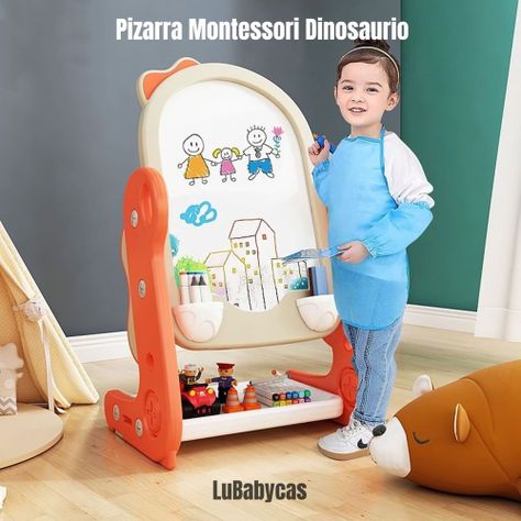 Pizarra Atril Regulable Plumón Con Accesorios LuBabycas-1