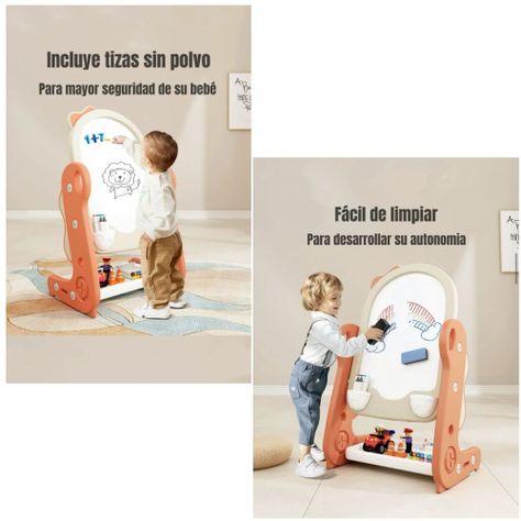 Pizarra Atril Regulable Plumón Con Accesorios LuBabycas-3