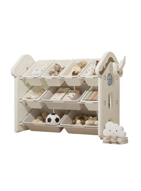 Estante Infantil Organizador De Juguetes Blanco By LuBabycas-0
