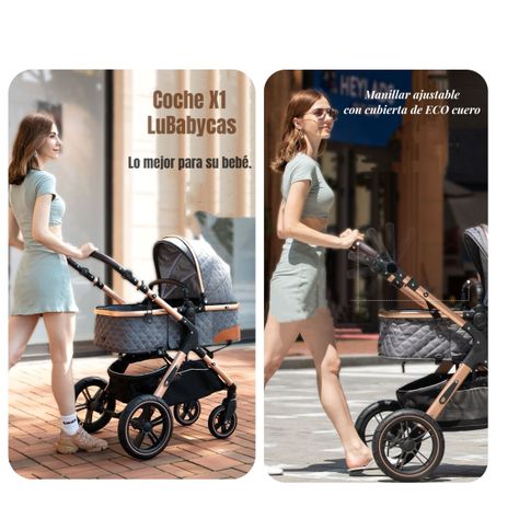 Coche Travel System Con Accesorios LuBabycas X1 Negro-2