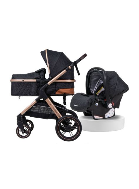 Coche Travel System Con Accesorios LuBabycas X1 Negro-0